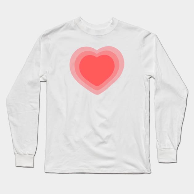 Vibrating Heart Long Sleeve T-Shirt by Artmmey